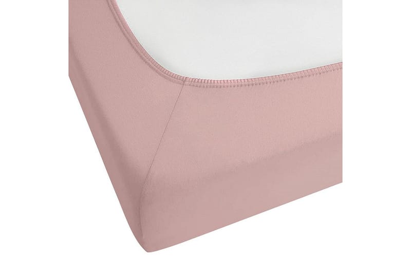 Laken med strikk Hofuf Rosa, 160x200 cm - Rosa, 160x200 cm - Tekstiler & tepper - Sengetøy - Laken - Dra på laken