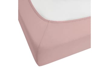 Laken med strikk Hofuf Rosa, 180x200 cm - Rosa, 180x200 cm - Tekstiler & tepper - Sengetøy - Laken - Dra på laken