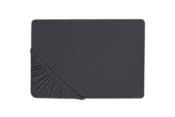 Laken med strikk Hofuf Svart, 140x200 cm
