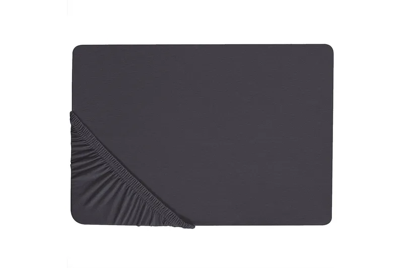 Laken med strikk Hofuf Svart, 140x200 cm, Svart, 140x200 cm