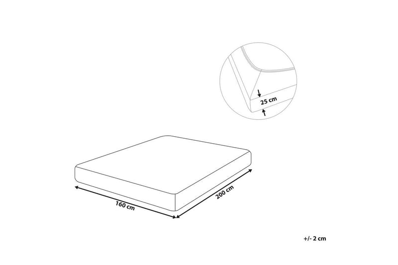 Laken med strikk Hofuf Svart, 160x200 cm - Svart, 160x200 cm - Tekstiler & tepper - Sengetøy - Laken - Dra på laken