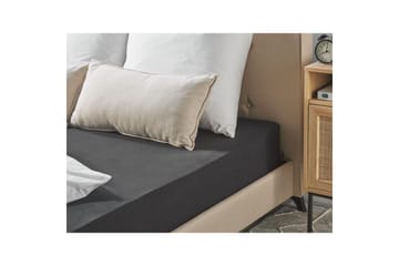Laken med strikk Hofuf Svart, 160x200 cm - Svart, 160x200 cm - Tekstiler & tepper - Sengetøy - Laken - Dra på laken