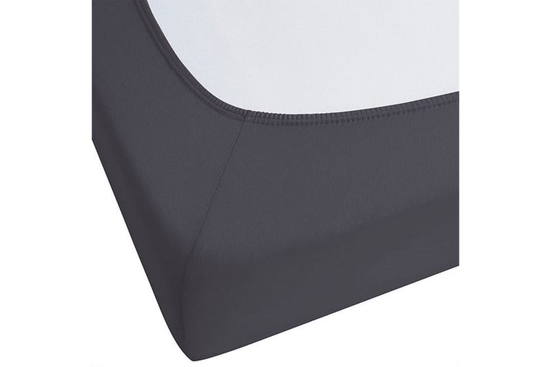 Laken med strikk Hofuf Svart, 200x200 cm - Svart, 200x200 cm - Tekstiler & tepper - Sengetøy - Laken - Dra på laken