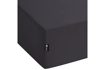 Laken med strikk Hofuf Svart, 200x200 cm - Svart, 200x200 cm - Tekstiler & tepper - Sengetøy - Laken - Dra på laken