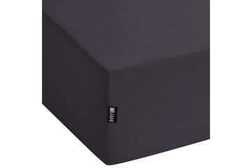 Laken med strikk Hofuf Svart, 200x200 cm - Svart, 200x200 cm - Tekstiler & tepper - Sengetøy - Laken - Dra på laken