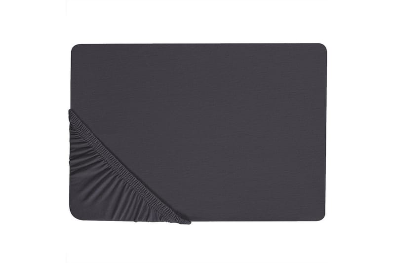 Laken med strikk Hofuf Svart, 200x200 cm - Svart, 200x200 cm - Tekstiler & tepper - Sengetøy - Laken - Dra på laken