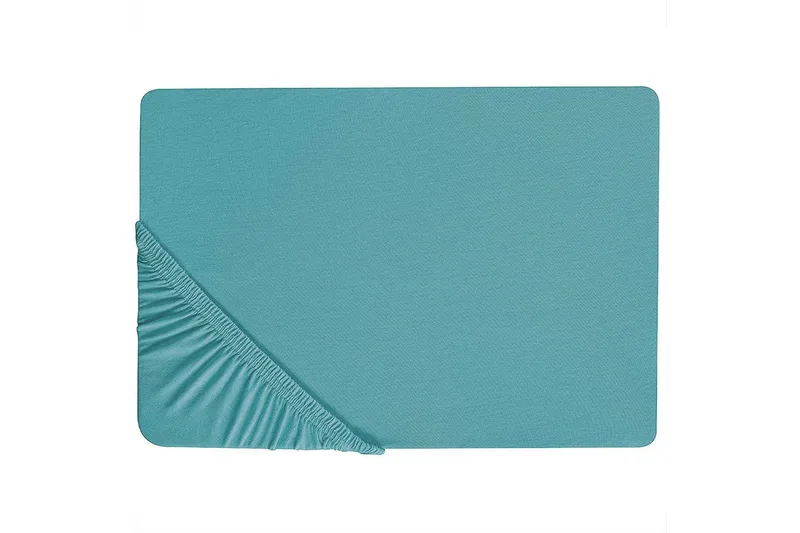 Laken med strikk Hofuf Turkis, 140x200 cm, Turkis, 140x200 cm