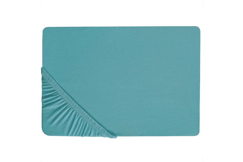 Laken med strikk Hofuf Turkis, 160x200 cm - Turkis, 160x200 cm - Tekstiler & tepper - Sengetøy - Laken - Dra på laken