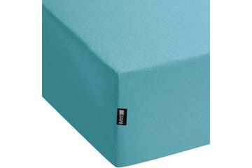 Laken med strikk Hofuf Turkis, 160x200 cm - Turkis, 160x200 cm - Tekstiler & tepper - Sengetøy - Laken - Dra på laken