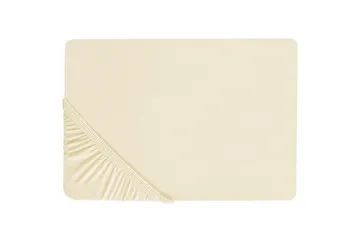 Laken med strikk Janbu Beige, 140x200 cm