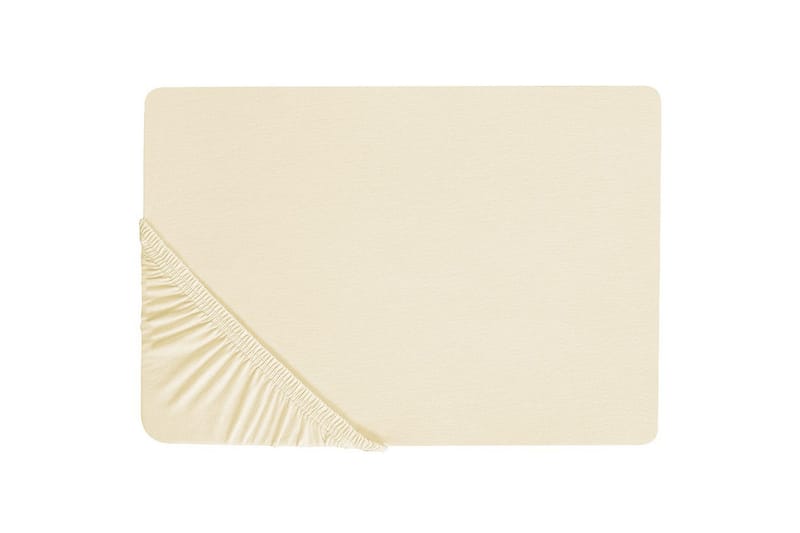 Laken med strikk Janbu Beige, 140x200 cm - Beige, 140x200 cm - Tekstiler & tepper - Sengetøy - Laken - Dra på laken