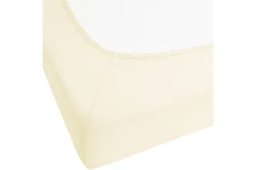 Laken med strikk Janbu Beige, 160x200 cm - Beige, 160x200 cm - Tekstiler & tepper - Sengetøy - Laken - Dra på laken