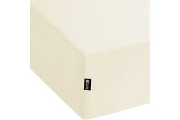 Laken med strikk Janbu Beige, 160x200 cm - Beige, 160x200 cm - Tekstiler & tepper - Sengetøy - Laken - Dra på laken