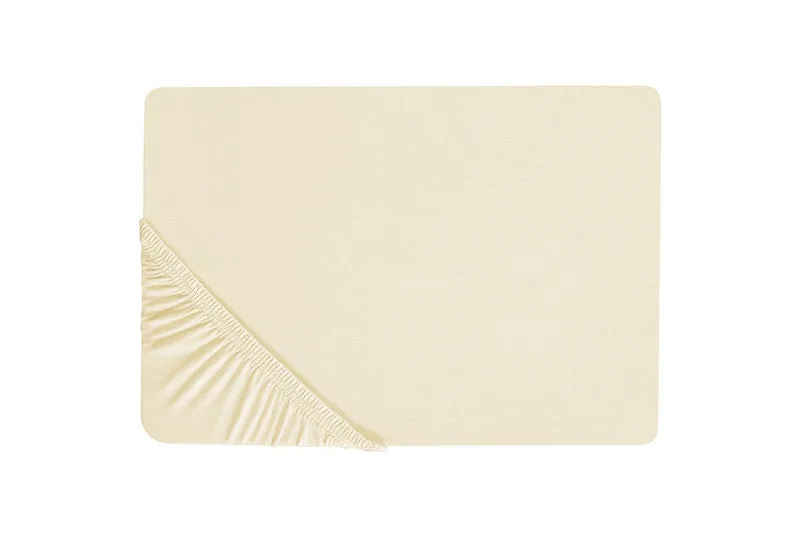 Laken med strikk Janbu Beige, 160x200 cm, Beige, 160x200 cm