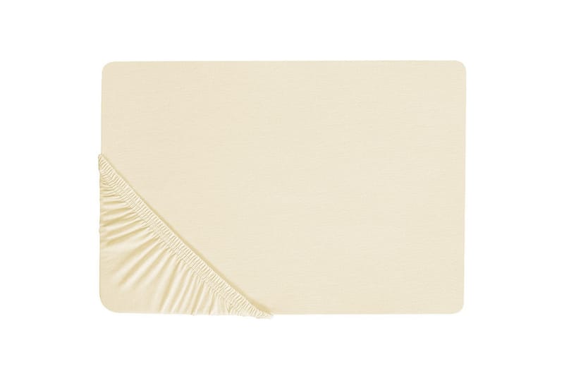 Laken med strikk Janbu Beige, 160x200 cm - Beige, 160x200 cm - Tekstiler & tepper - Sengetøy - Laken - Dra på laken