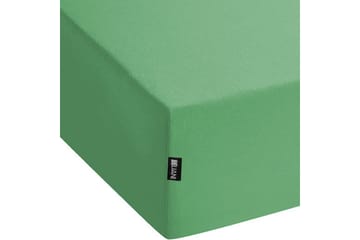 Laken med strikk Janbu Grønn, 140x200 cm - Grønn, 140x200 cm - Tekstiler & tepper - Sengetøy - Laken - Dra på laken