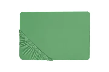 Laken med strikk Janbu Grønn, 200x200 cm - Grønn, 200x200 cm - Tekstiler & tepper - Sengetøy - Laken - Dra på laken