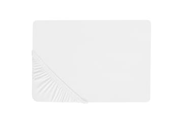Laken med strikk Janbu Hvit, 140x200 cm