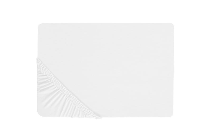 Laken med strikk Janbu Hvit, 140x200 cm - Hvit, 140x200 cm - Tekstiler & tepper - Sengetøy - Laken - Dra på laken