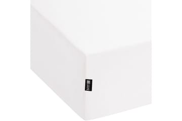Laken med strikk Janbu Hvit, 200x200 cm - Hvit, 200x200 cm - Tekstiler & tepper - Sengetøy - Laken - Dra på laken