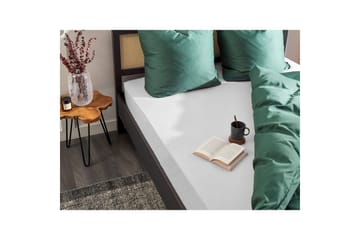 Laken med strikk Janbu Hvit, 90x200 cm - Hvit, 90x200 cm - Tekstiler & tepper - Sengetøy - Laken - Dra på laken