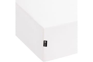 Laken med strikk Janbu Hvit, 90x200 cm - Hvit, 90x200 cm - Tekstiler & tepper - Sengetøy - Laken - Dra på laken