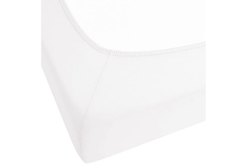 Laken med strikk Janbu Hvit, 90x200 cm - Hvit, 90x200 cm - Tekstiler & tepper - Sengetøy - Laken - Dra på laken