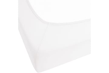 Laken med strikk Janbu Hvit, 90x200 cm - Hvit, 90x200 cm - Tekstiler & tepper - Sengetøy - Laken - Dra på laken