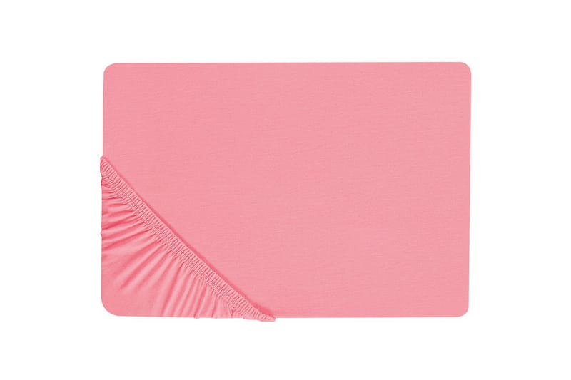 Laken med strikk Janbu Korall, 160x200 cm - Korall, 160x200 cm - Tekstiler & tepper - Sengetøy - Laken - Dra på laken