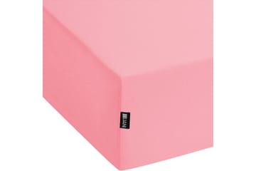 Laken med strikk Janbu Korall, 180x200 cm - Korall, 180x200 cm - Tekstiler & tepper - Sengetøy - Laken - Dra på laken
