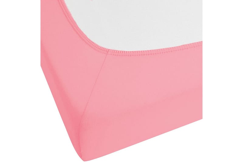 Laken med strikk Janbu Korall, 90x200 cm - Korall, 90x200 cm - Tekstiler & tepper - Sengetøy - Laken - Dra på laken