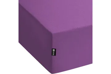 Laken med strikk Janbu Lilla, 180x200 cm - Lilla, 180x200 cm - Tekstiler & tepper - Sengetøy - Laken - Dra på laken