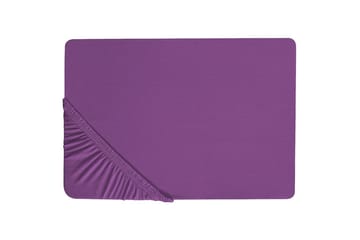 Laken med strikk Janbu Lilla, 200x200 cm