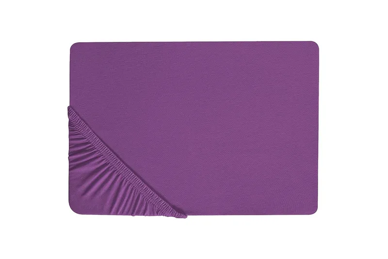 Laken med strikk Janbu Lilla, 90x200 cm, Lilla, 90x200 cm