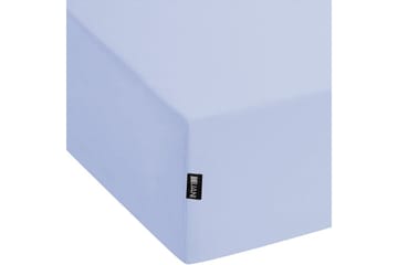 Laken med strikk Janbu Lys blå, 140x200 cm - Lys blå, 140x200 cm - Tekstiler & tepper - Sengetøy - Laken - Dra på laken