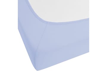 Laken med strikk Janbu Lys blå, 160x200 cm - Lys blå, 160x200 cm - Tekstiler & tepper - Sengetøy - Laken - Dra på laken