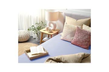 Laken med strikk Janbu Lys blå, 180x200 cm - Lys blå, 180x200 cm - Tekstiler & tepper - Sengetøy - Laken - Dra på laken