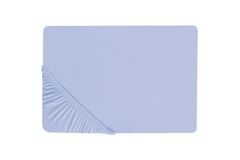 Laken med strikk Janbu Lys blå, 200x200 cm - Lys blå, 200x200 cm - Tekstiler & tepper - Sengetøy - Laken - Dra på laken