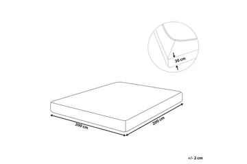 Laken med strikk Janbu Lys blå, 200x200 cm - Lys blå, 200x200 cm - Tekstiler & tepper - Sengetøy - Laken - Dra på laken