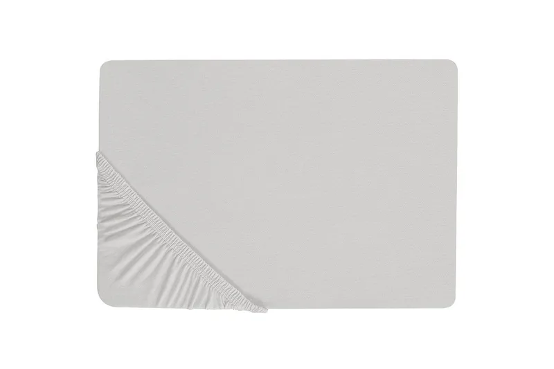 Laken med strikk Janbu Lys grå, 200x200 cm - Lys grå, 200x200 cm - Tekstiler & tepper - Sengetøy - Laken - Dra på laken