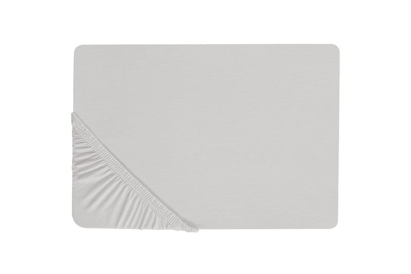 Laken med strikk Janbu Lys grå, 200x200 cm - Lys grå, 200x200 cm - Tekstiler & tepper - Sengetøy - Laken - Dra på laken