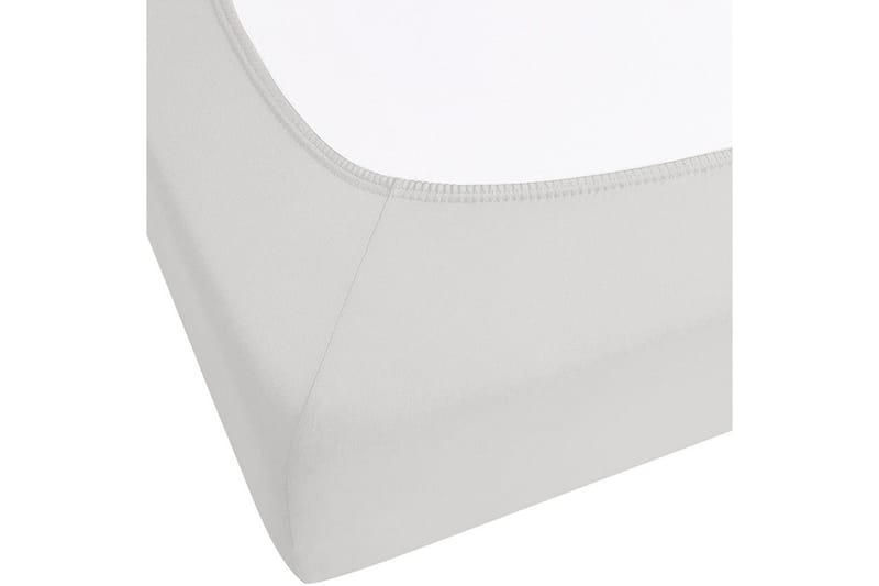 Laken med strikk Janbu Lys grå, 200x200 cm - Lys grå, 200x200 cm - Tekstiler & tepper - Sengetøy - Laken - Dra på laken