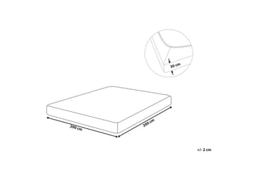 Laken med strikk Janbu Lys grønn, 200x200 cm - Lys grønn, 200x200 cm - Tekstiler & tepper - Sengetøy - Laken - Dra på laken
