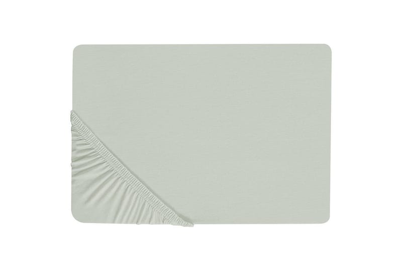 Laken med strikk Janbu Lys grønn, 200x200 cm, Lys grønn, 200x200 cm