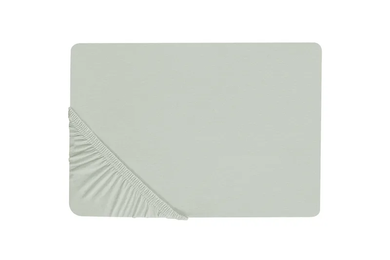 Laken med strikk Janbu Lys grønn, 200x200 cm, Lys grønn, 200x200 cm