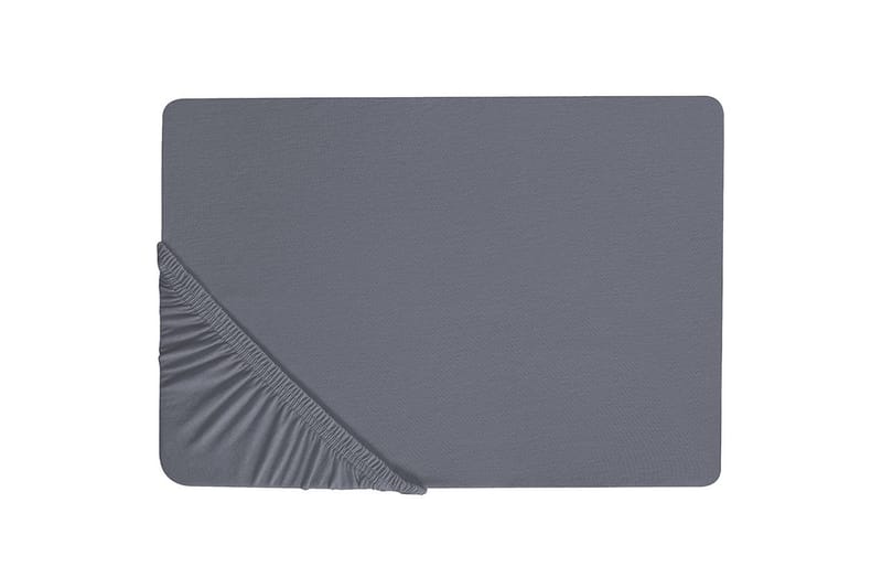 Laken med strikk Janbu Mørk grå, 140x200 cm - Mørk grå, 140x200 cm - Tekstiler & tepper - Sengetøy - Laken - Dra på laken