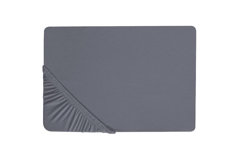 Laken med strikk Janbu Mørk grå, 200x200 cm - Mørk grå, 200x200 cm - Tekstiler & tepper - Sengetøy - Laken - Dra på laken