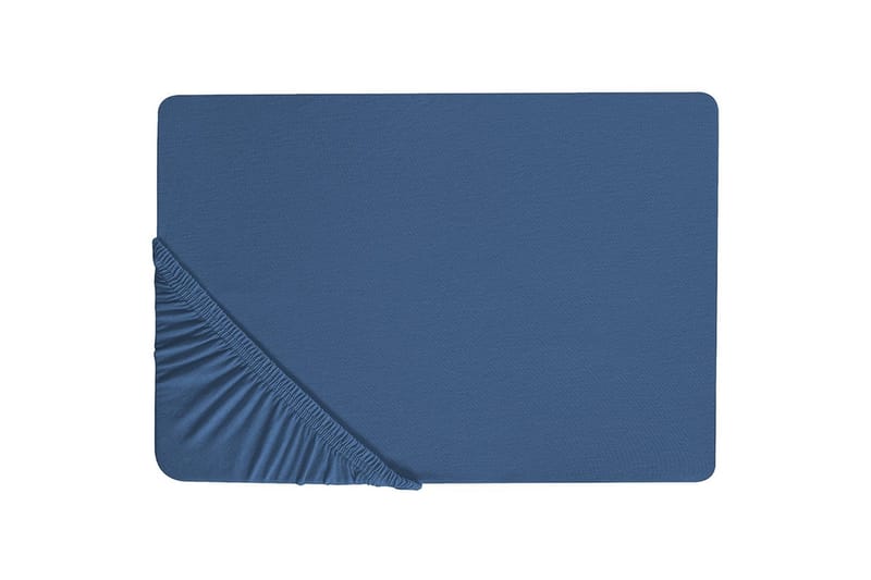 Laken med strikk Janbu Marineblå, 90x200 cm - Marineblå, 90x200 cm - Tekstiler & tepper - Sengetøy - Laken - Dra på laken