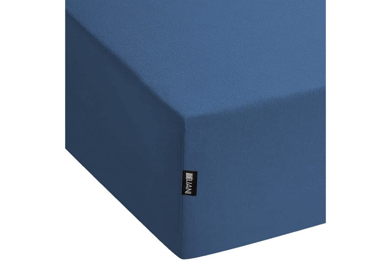 Laken med strikk Janbu Marineblå, 90x200 cm - Marineblå, 90x200 cm - Tekstiler & tepper - Sengetøy - Laken - Dra på laken