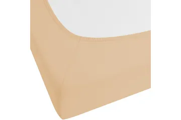 Laken med strikk Janbu Sandbeige, 140x200 cm - Sandbeige, 140x200 cm - Tekstiler & tepper - Sengetøy - Laken - Dra på laken